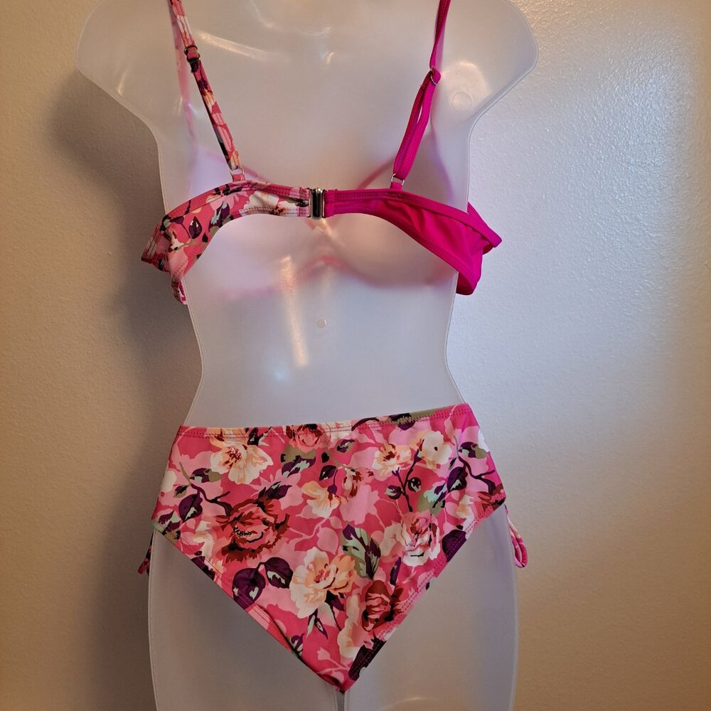 New In Bag Summer Trend Women's Fashion 2-Piece Cross Bikini Set Swimsuit - Picture 11 of 15